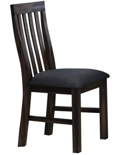 Solid Acacia Dining Chairs 2x in Chocolate
