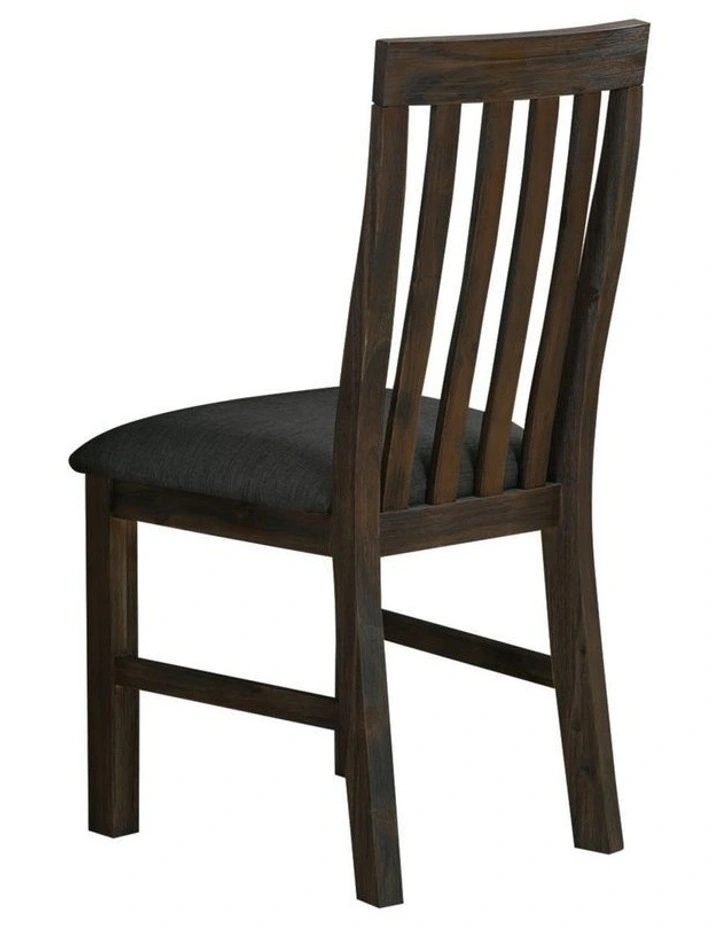 Solid Acacia Dining Chairs 2x in Chocolate image 3