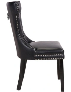 PU leather Dining Chairs in Black