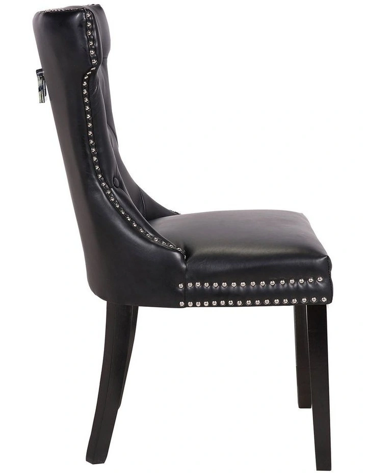 PU leather Dining Chairs in Black image 1