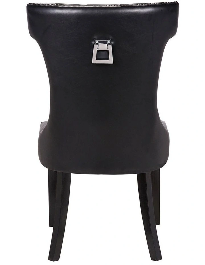 PU leather Dining Chairs in Black image 3