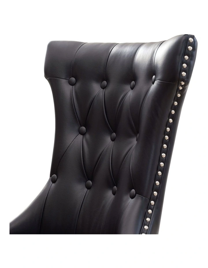 PU leather Dining Chairs in Black image 4