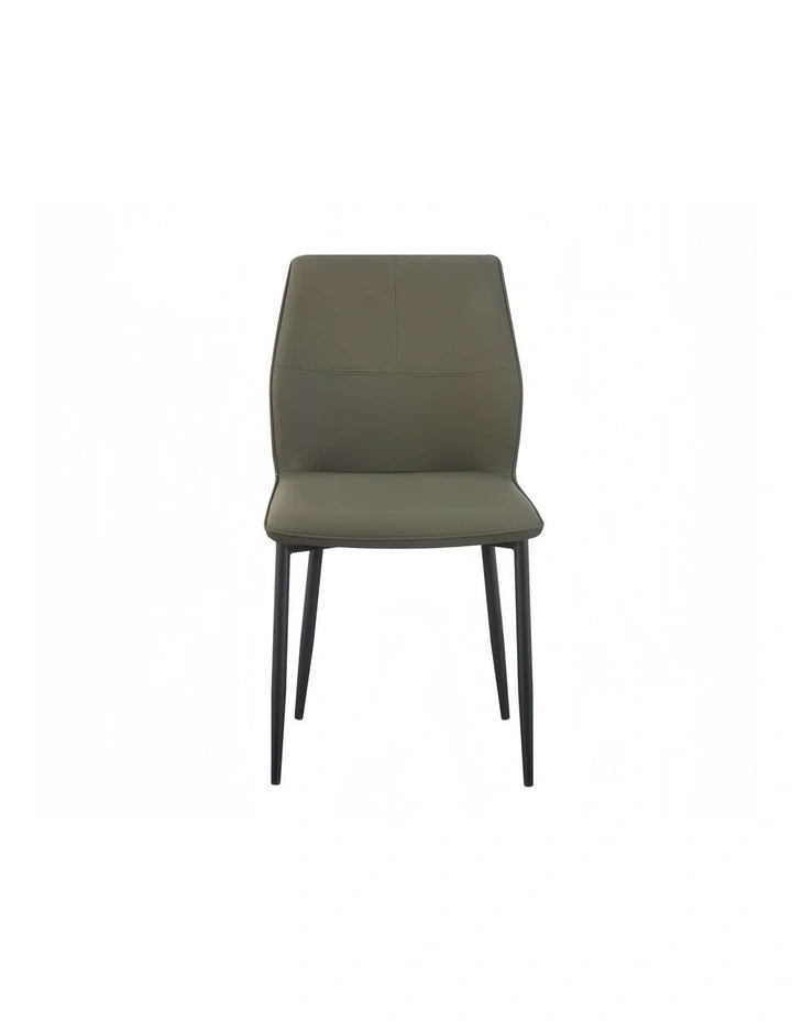 Faux Leather Dining Chairs 6x in Brown image 3