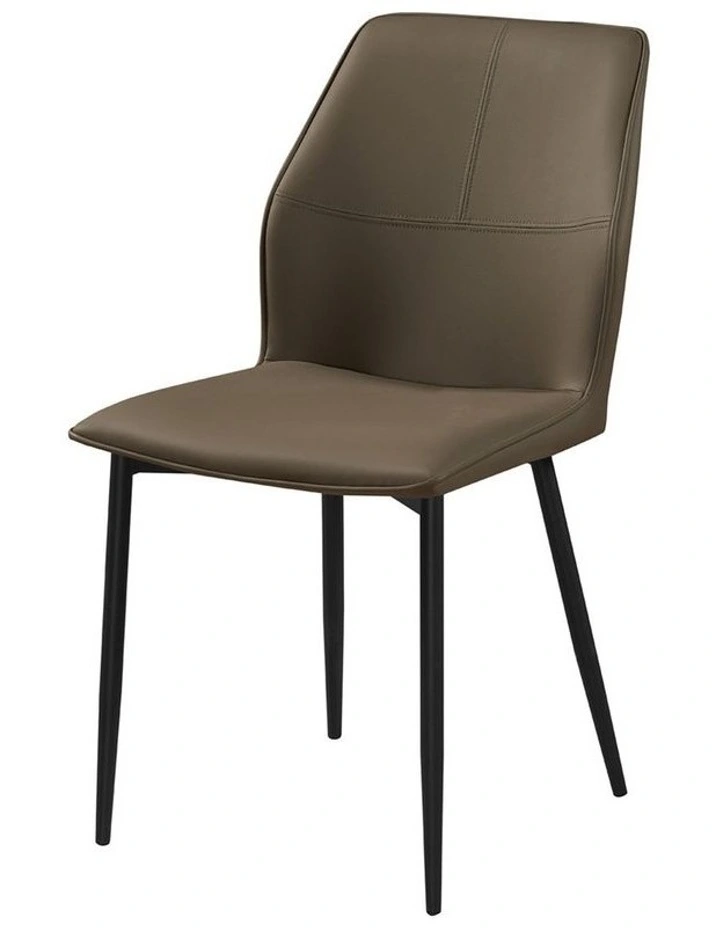 Faux Leather Dining Chairs 6x in Brown image 4