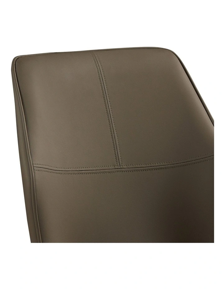 Faux Leather Dining Chairs 6x in Brown image 6