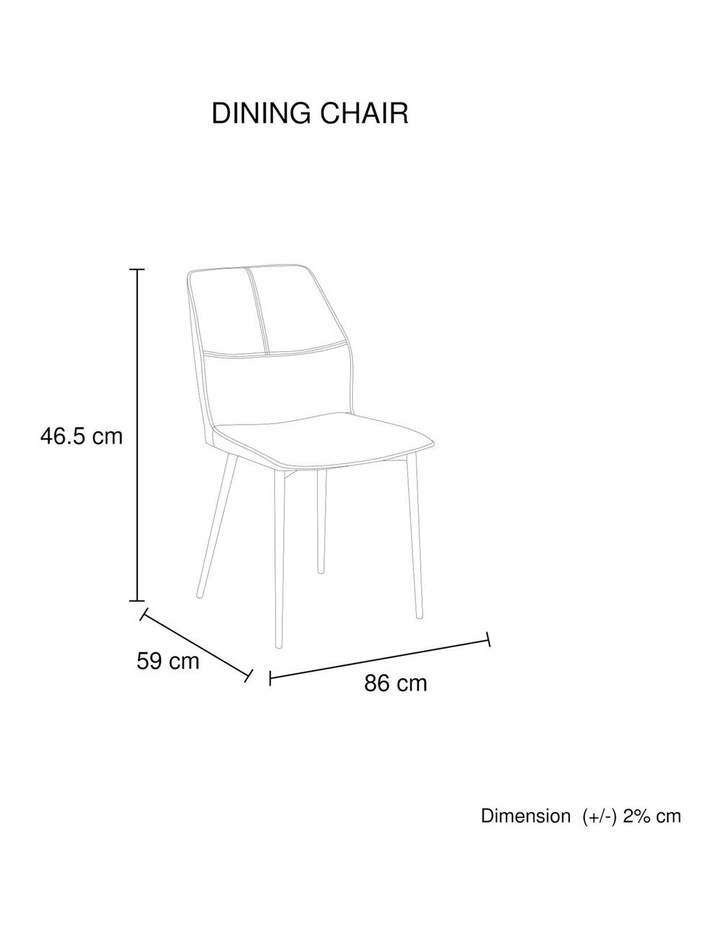 Faux Leather Dining Chairs 6x in Brown image 7