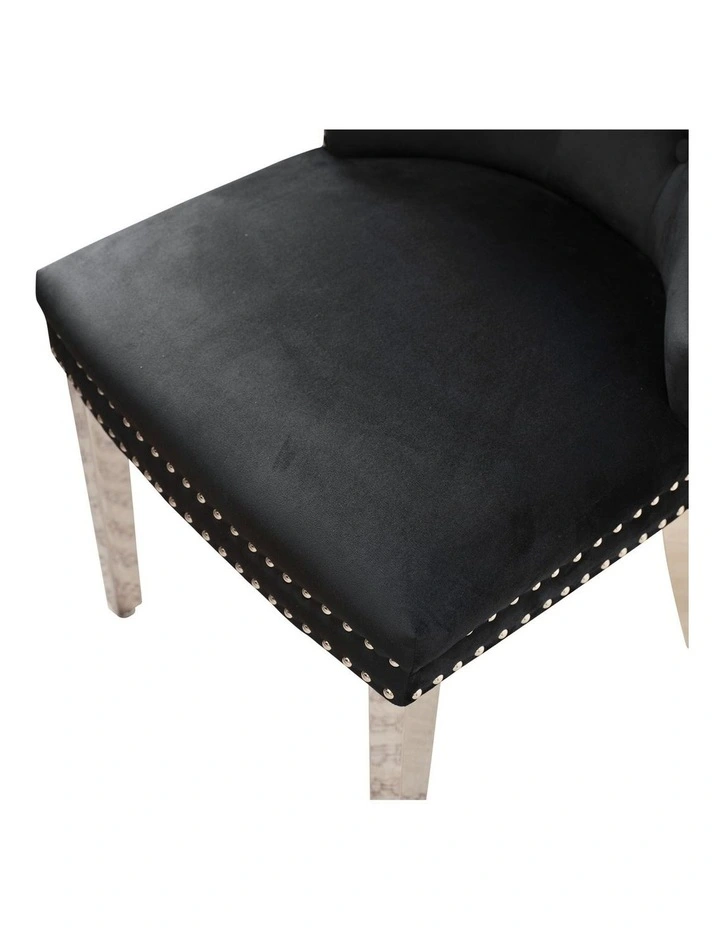 Dining Chairs 2 Piece in Black image 3