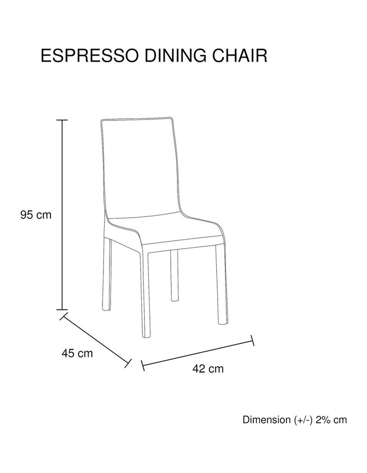 PU Leather Dining Chairs 2 Piece in White image 7