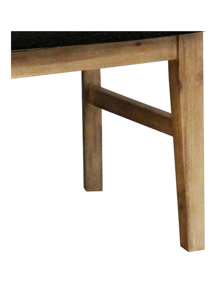 Dining Chairs Solid Acacia 2 Piece in Beige image 5