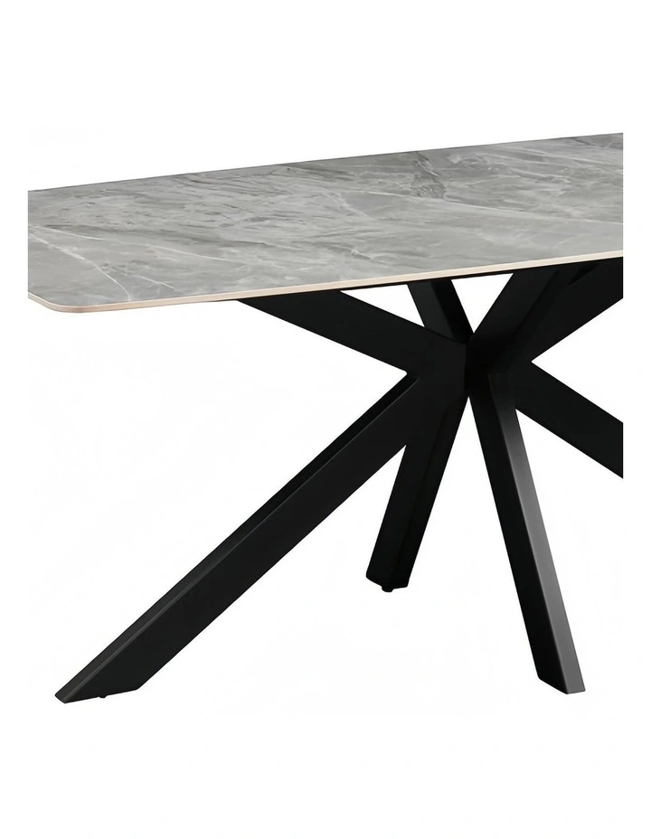 Sintered Stone Top Dining Table in Grey image 6