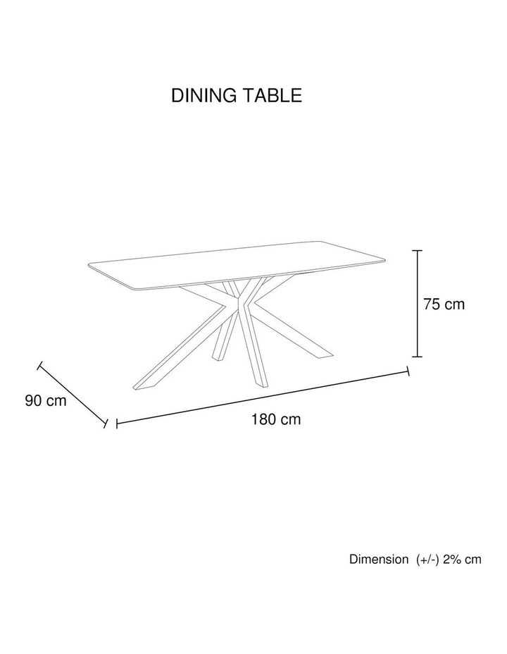 Sintered Stone Top Dining Table in Grey image 7