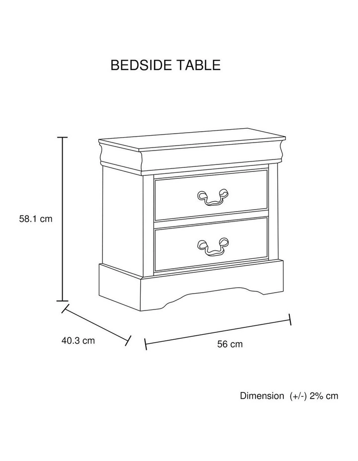 Bedside Table in White image 7