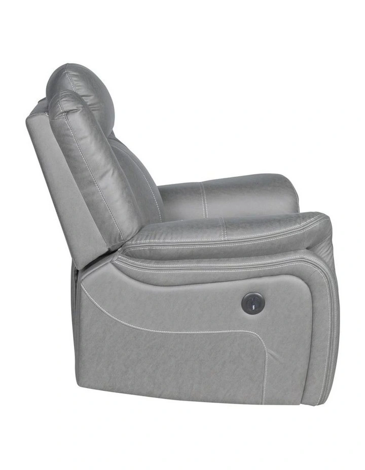 1 Seater Recliner Sofa in Grey image 3