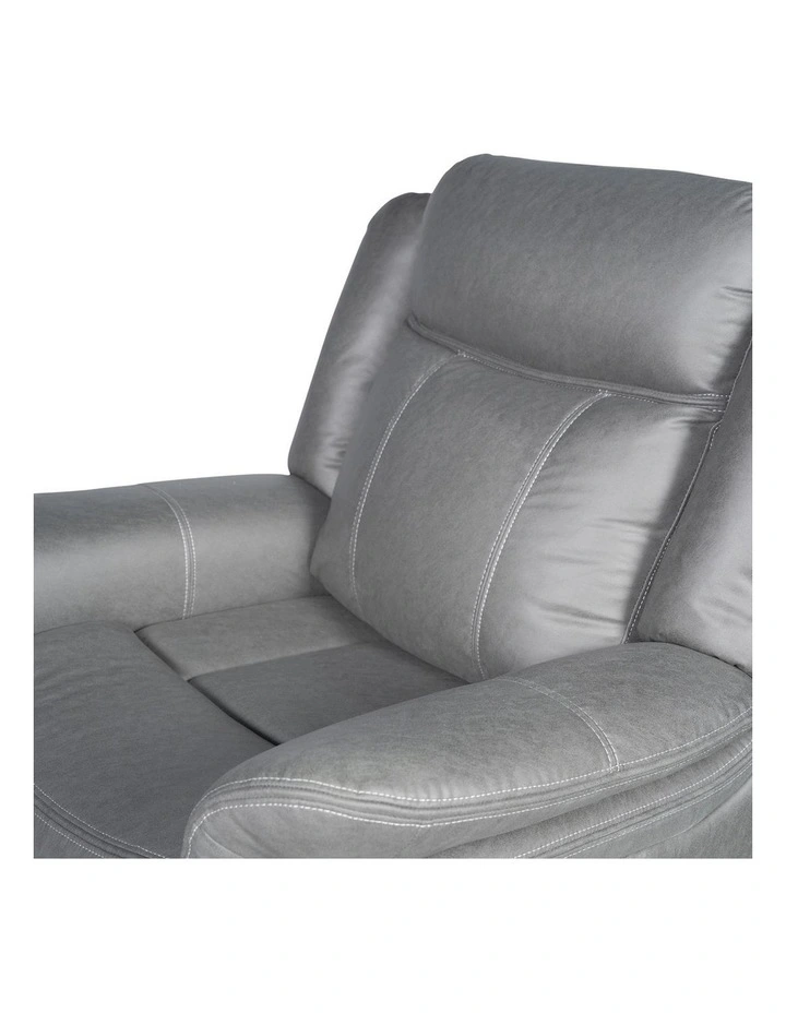 1 Seater Recliner Sofa in Grey image 5