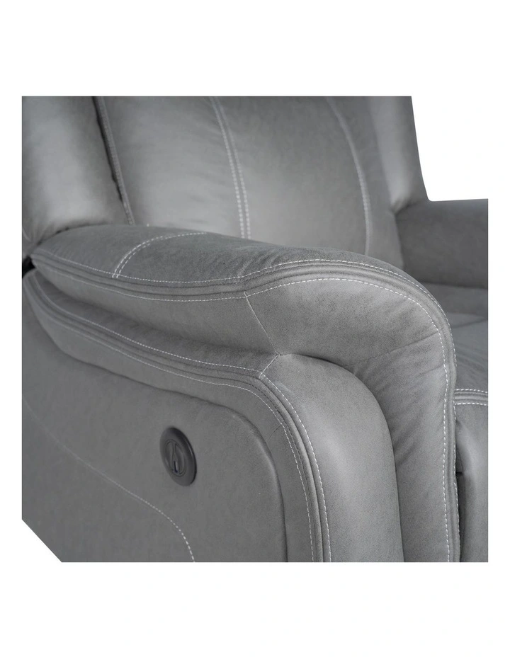 1 Seater Recliner Sofa in Grey image 6