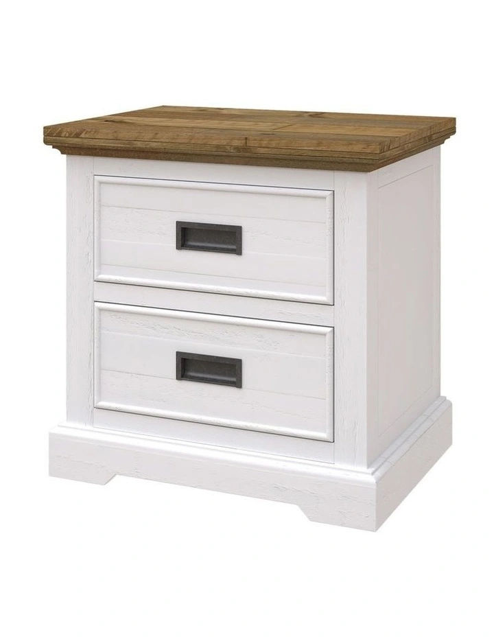 Miami Bedside Table in White image 1