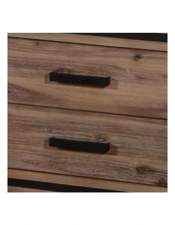 Night Stand Solid Acacia Bedside Table in Brown image 4