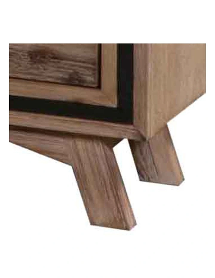 Night Stand Solid Acacia Bedside Table in Brown image 5