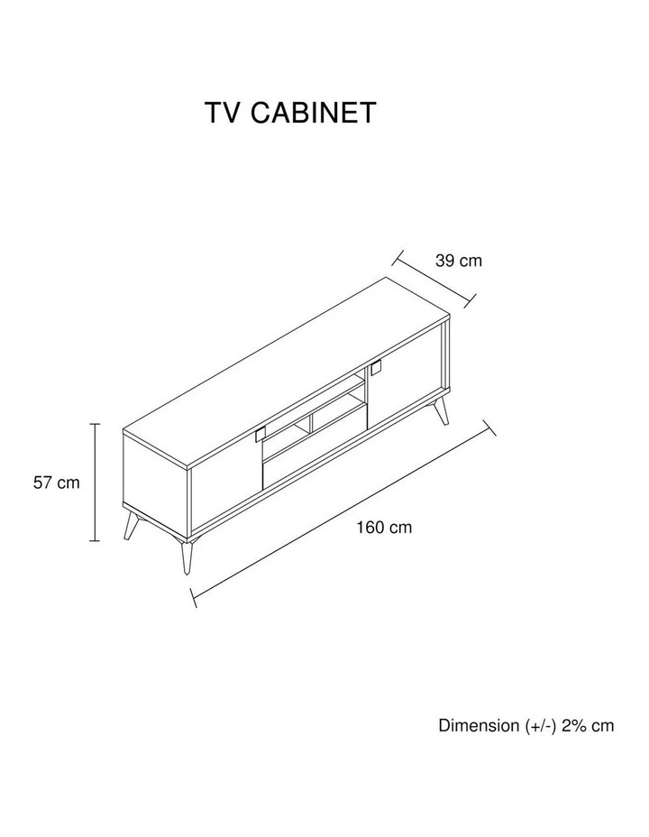 TV Cabinet MDF in Beige image 7
