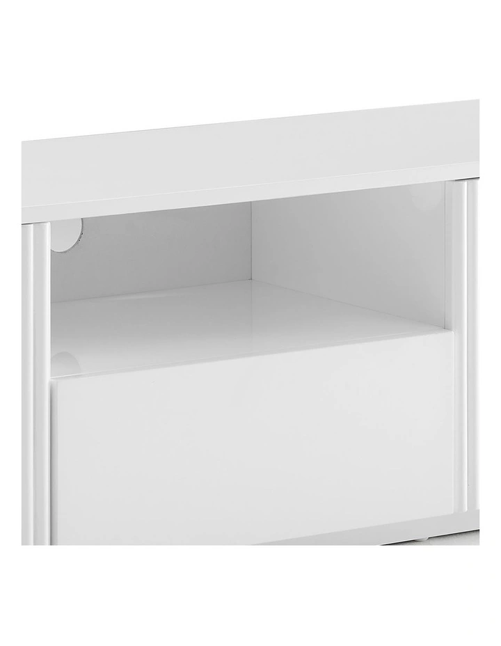 TV Cabinet MDF in Glossy White image 5