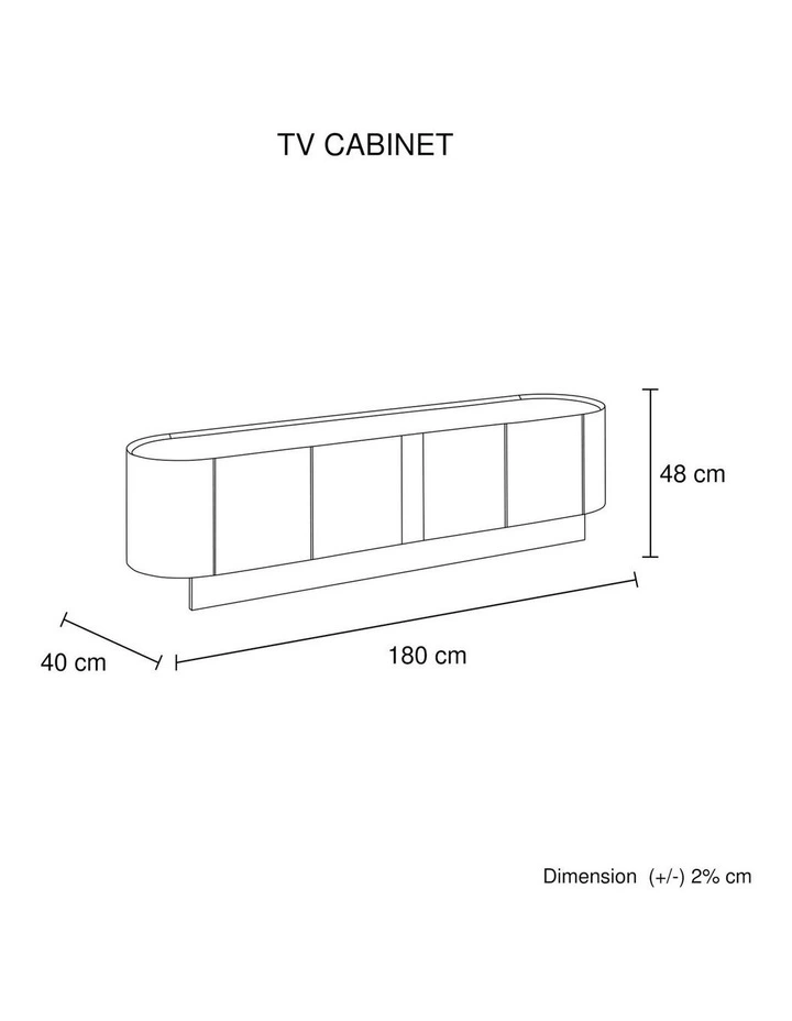 Mdf Board Melamine Tv Cabinet in Dark Walnut Colour image 7