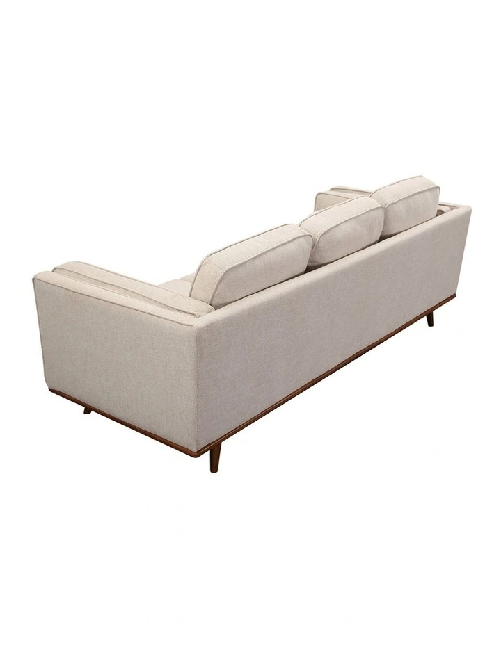 Fabric 3 Seater Sofa in Beige image 3