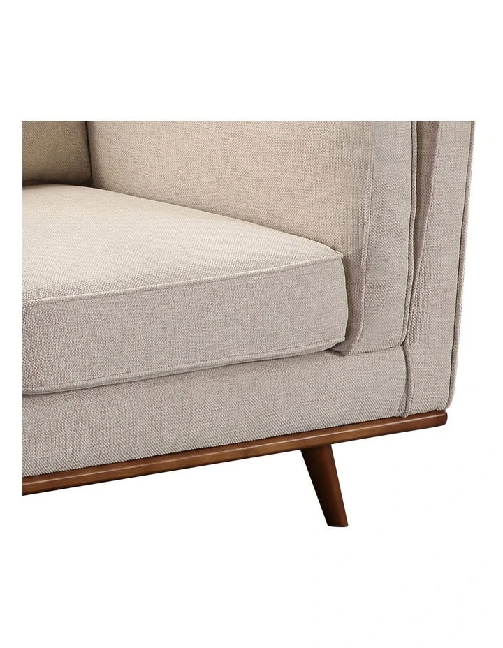 Fabric 3 Seater Sofa in Beige image 4