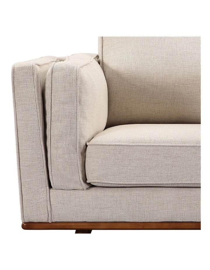 Fabric 3 Seater Sofa in Beige image 5
