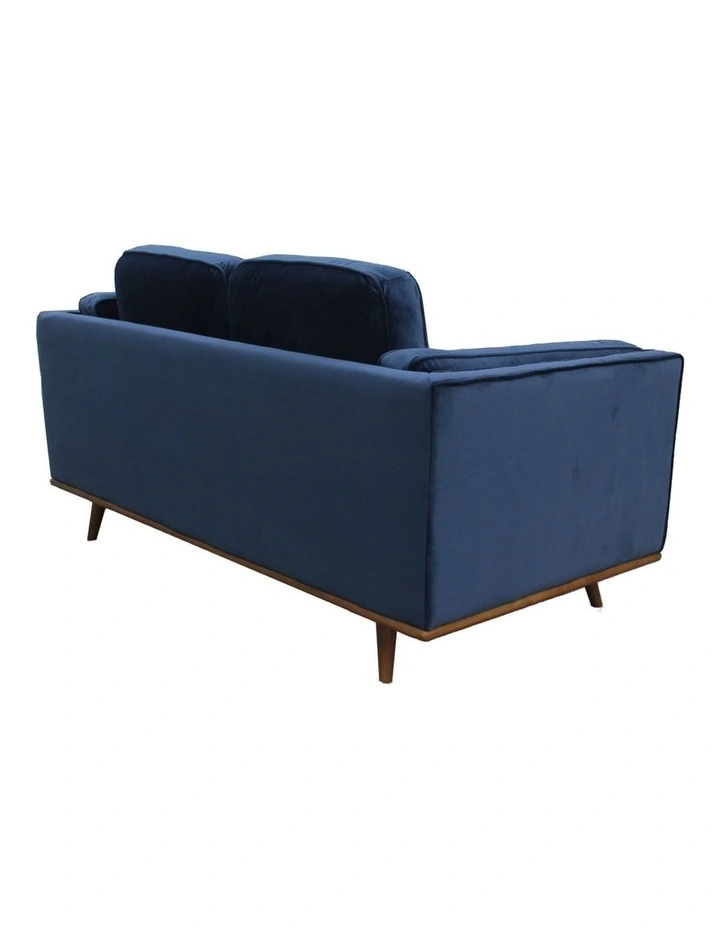Fabric 2 Seater Sofa in Blue image 3