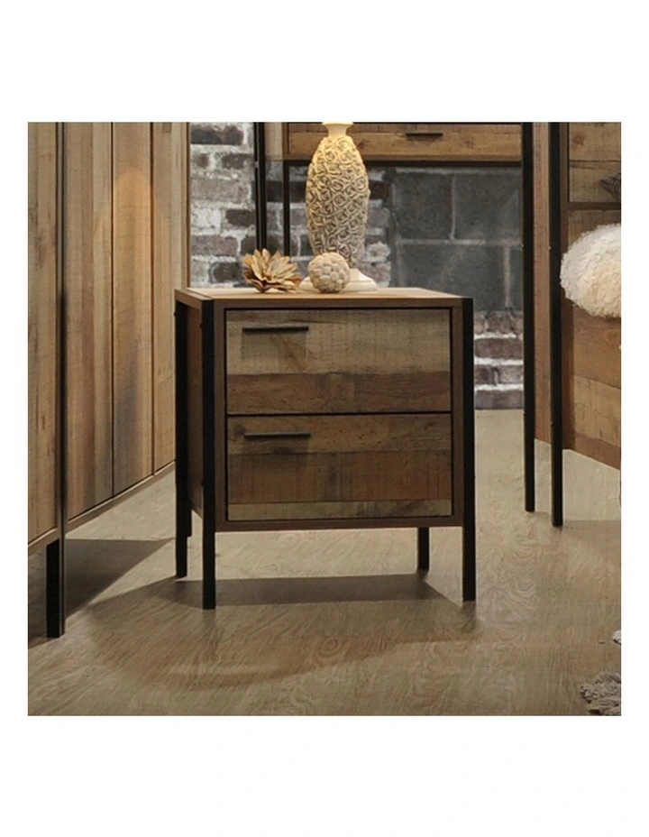 Particle Board Construction Bedside Table in Oak image 2