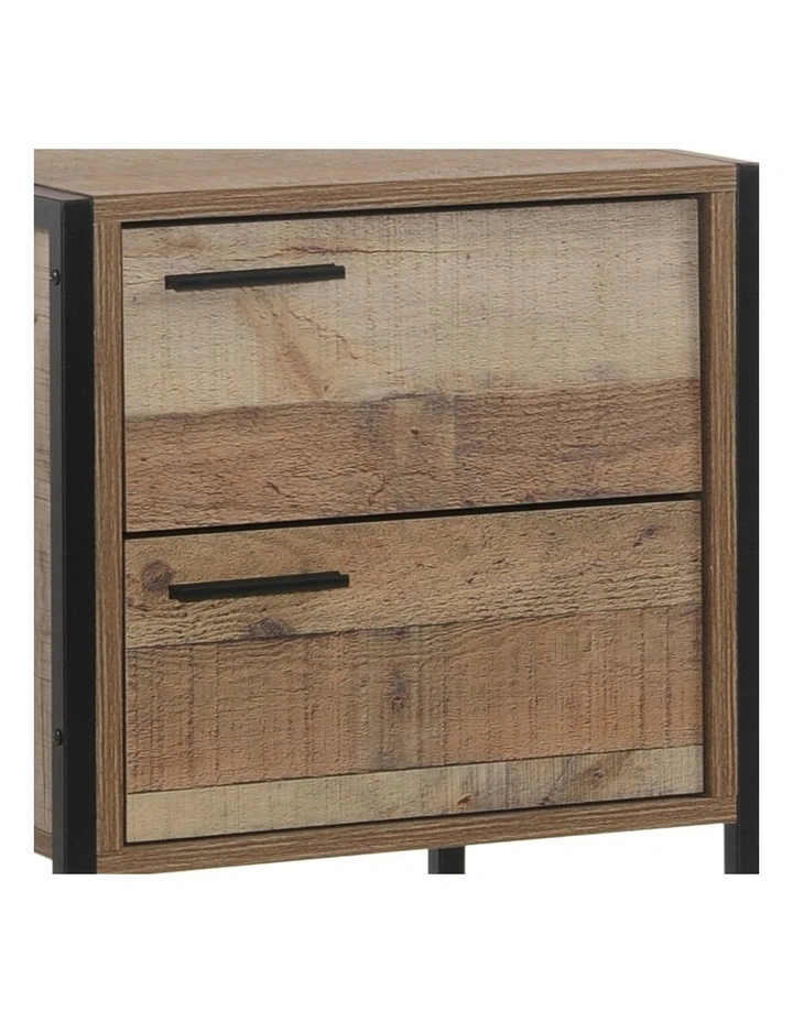 Particle Board Construction Bedside Table in Oak image 4