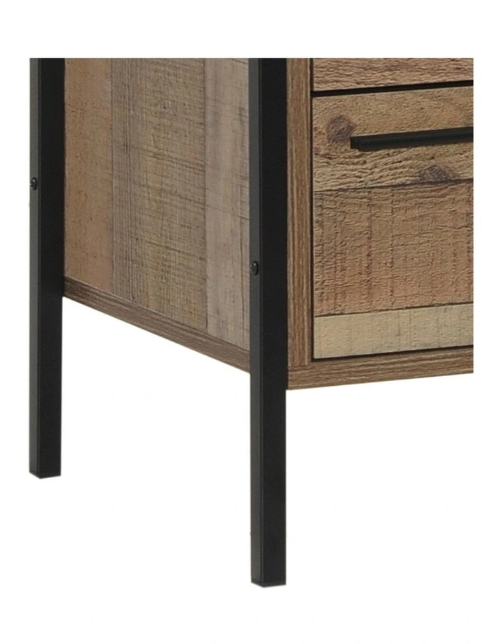Particle Board Construction Bedside Table in Oak image 6