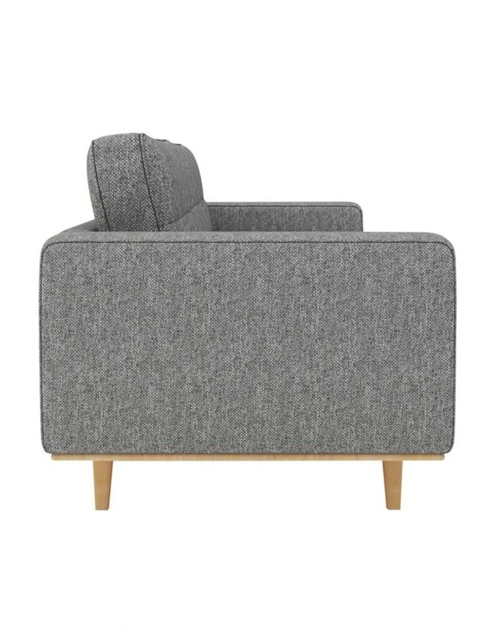 Fabric 3 Seater Sofa in Grey image 1