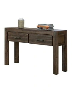 Solid Acacia Hall Table in Chocolate