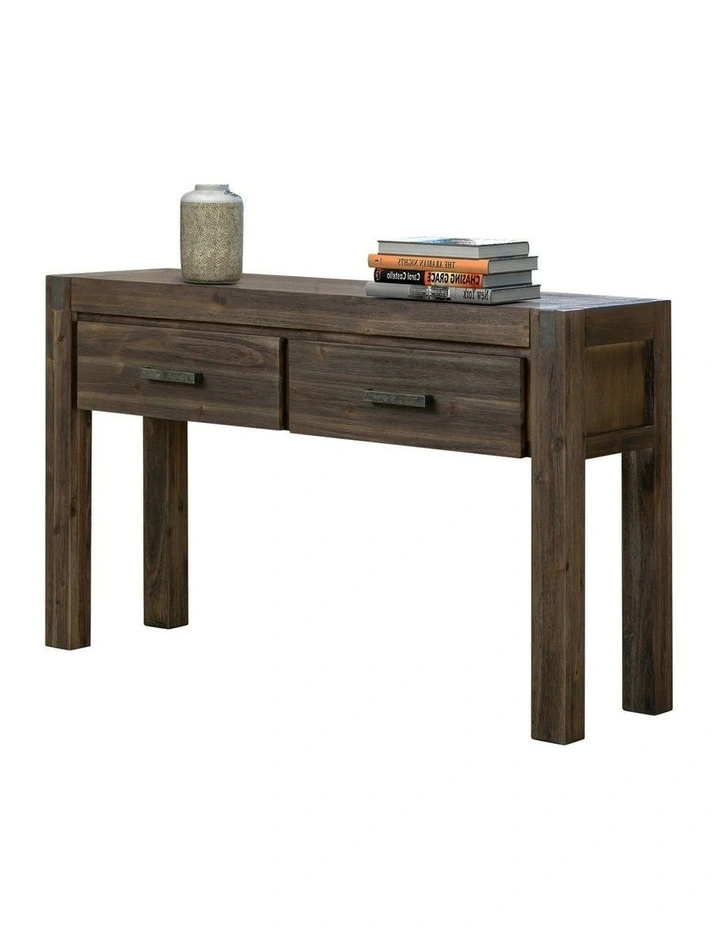 Solid Acacia Hall Table in Chocolate image 1