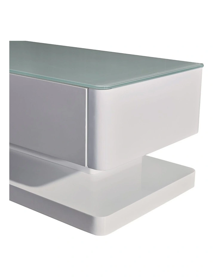 High Glossy TV Cabinet in White image 6