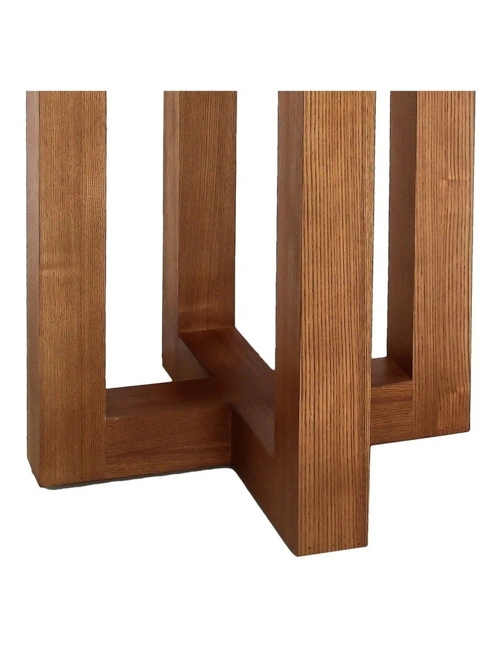 Round Top Mdf Lamp Table in Brown image 5