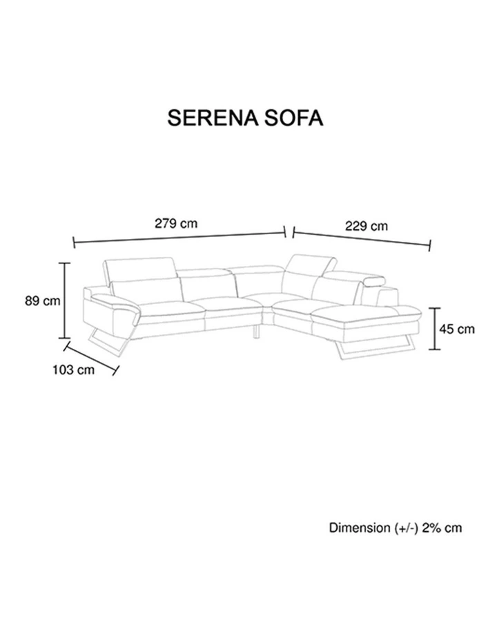 Corner Sofa With Adjustable Headrest Chaise inn White Colour image 7