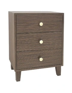 Mdf Bedside Table in Brown Colour