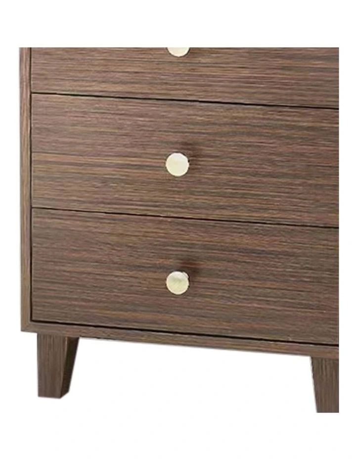Mdf Bedside Table in Brown Colour image 4