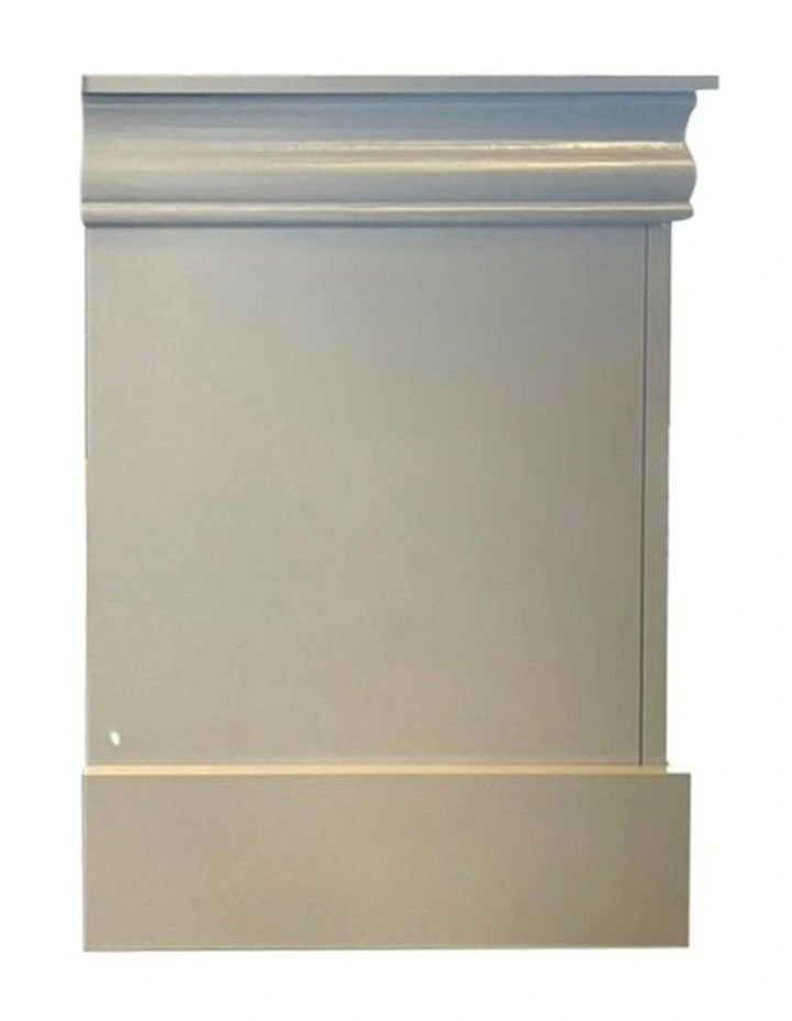 Solid Wood Bedside Table in Grey image 4