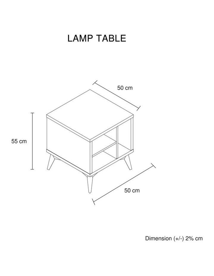 MDF Lamp Table in Champagne image 7