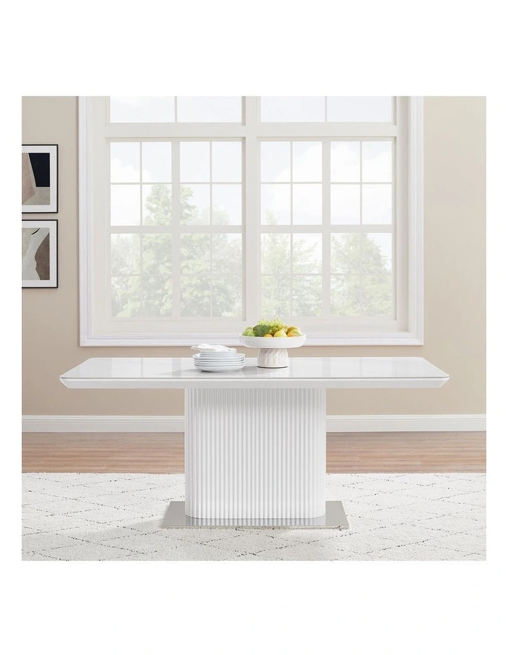 MDF Ceramic Dining Table Top in White image 2