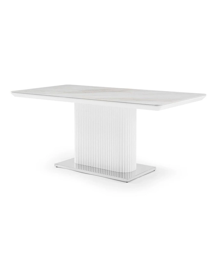 MDF Ceramic Dining Table Top in White image 3
