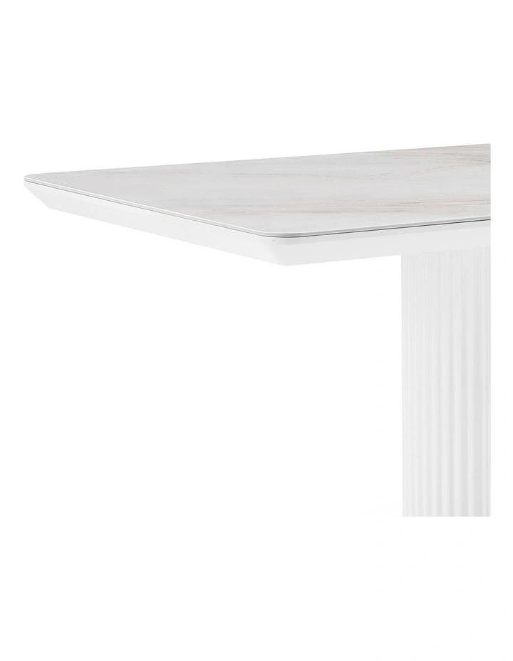 MDF Ceramic Dining Table Top in White image 4