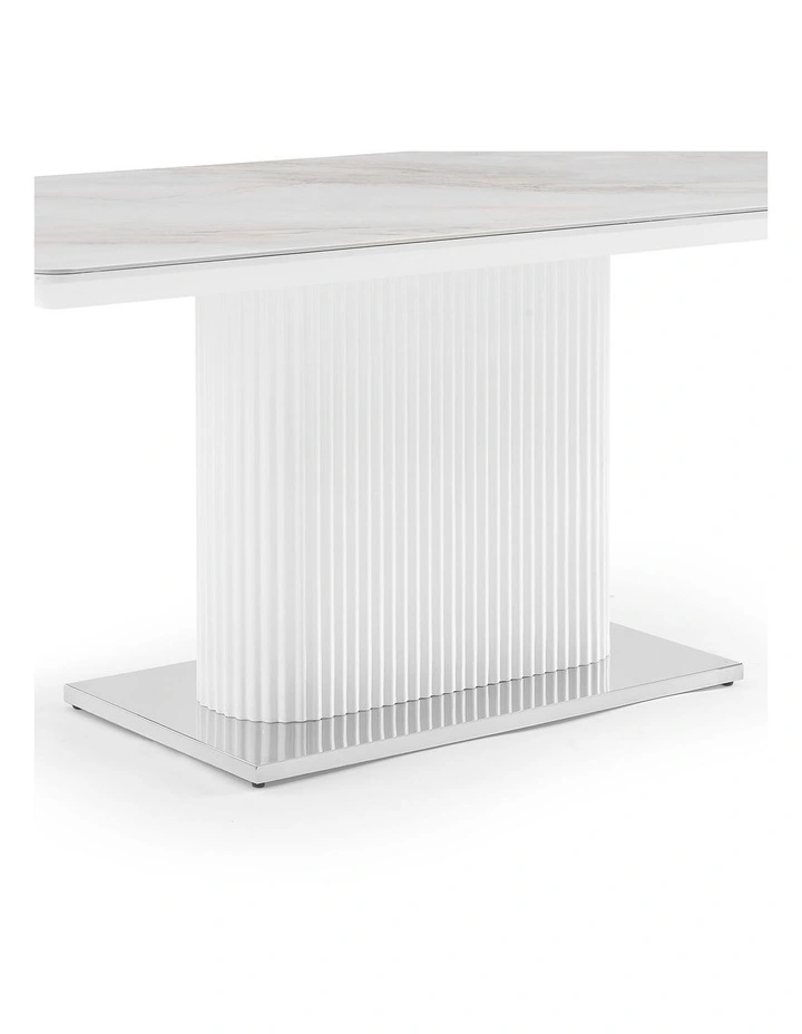 MDF Ceramic Dining Table Top in White image 5