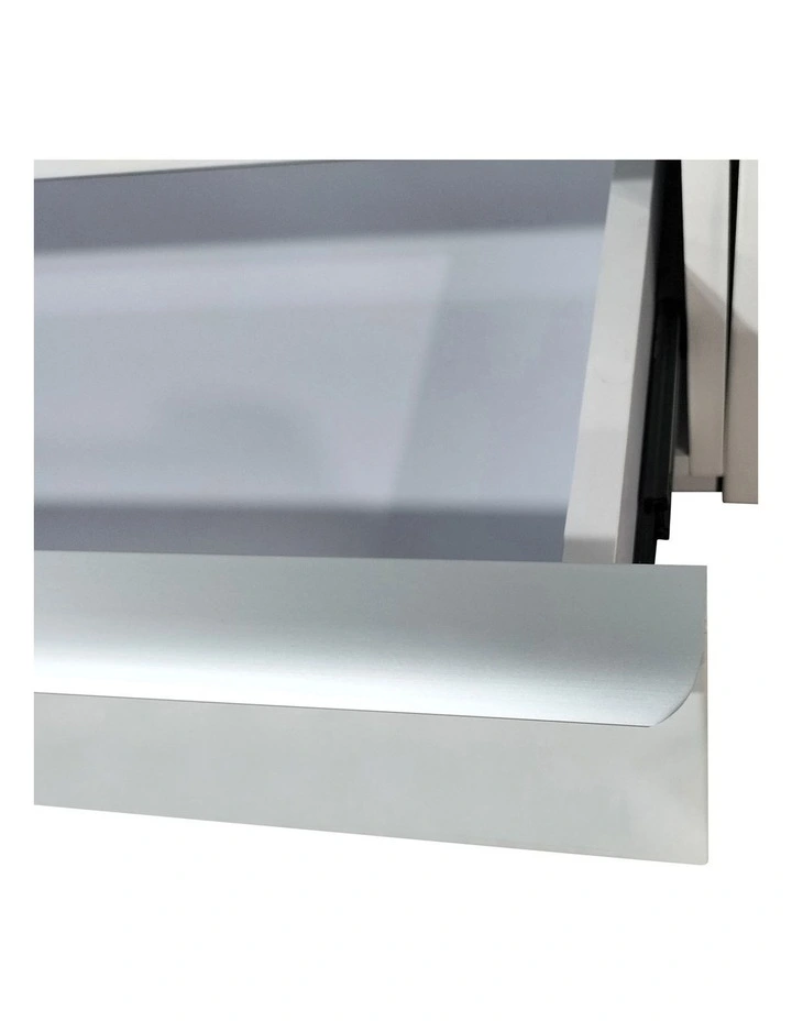 MDF Glossy Extendable TV Cabinet in White image 5