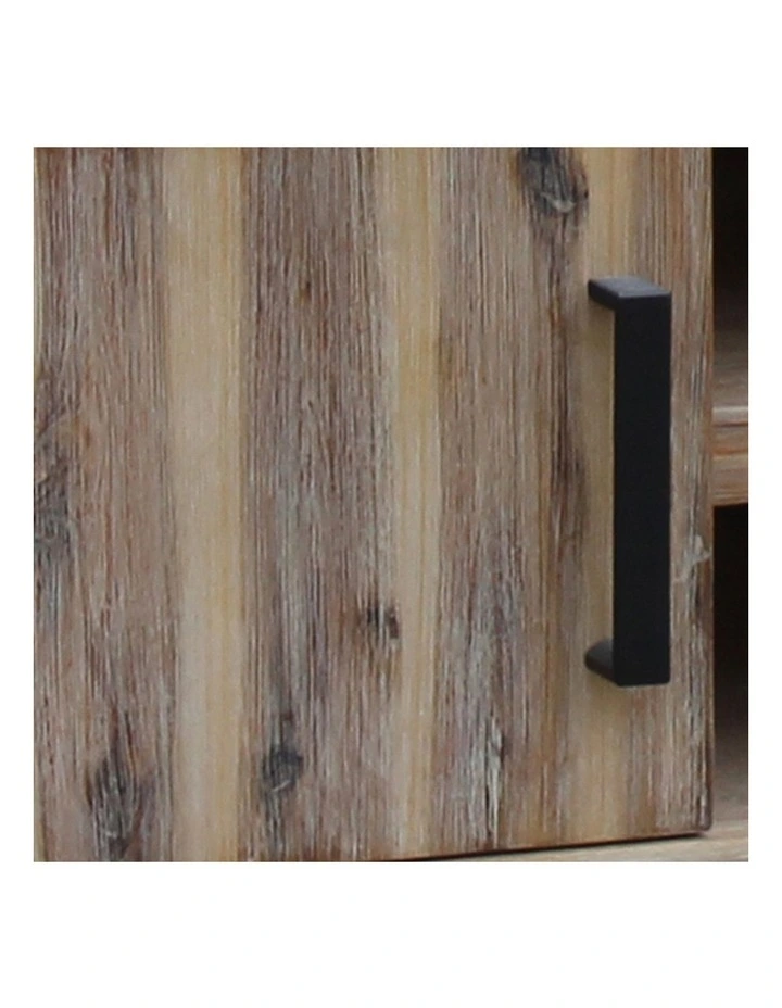 Solid Acacia TV Cabinet in Sliver Brush image 4