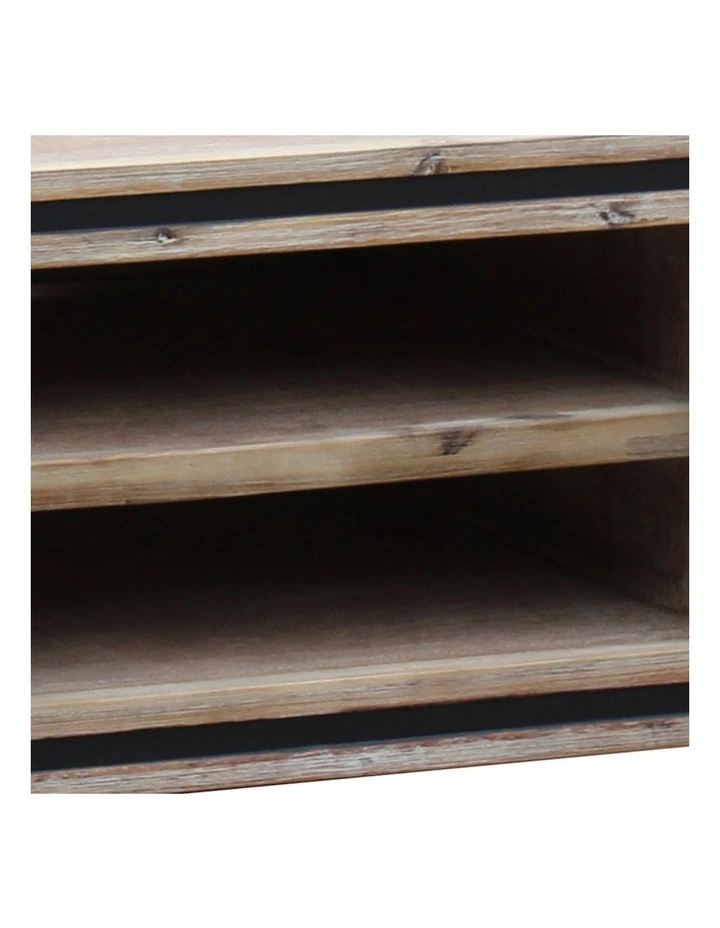 Solid Acacia TV Cabinet in Sliver Brush image 6