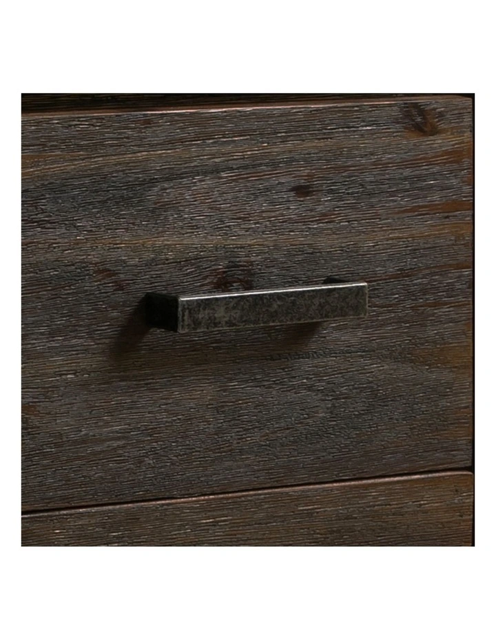 Solid Acacia TV Cabinet in Chocolate image 5